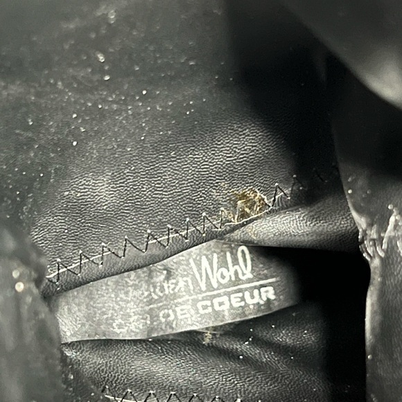 Cri de Coeur x Arden Wohl Women’s Tennyson Vegan Statement Boot in Black/White - Picture 6 of 7